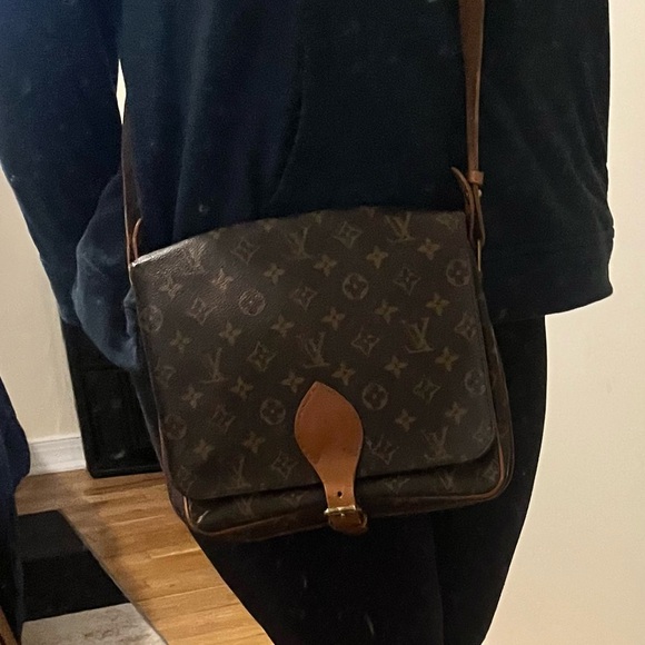 Louis Vuitton crossbody Cartouchière   1989 beautiful condition painted vachetta - Picture 3 of 16